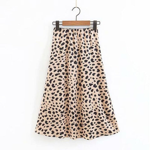 Women Wrap Ruffles A Line High Waist Skirt 2018 Ladies Casual Leopard Printed Short Mini Skirts Slim Leopard Evening Party Skirt