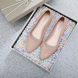 2020 Spring Summer Women Shoes Comfort Pointed Toe Pumps Mid Heels Slip On Female Wedge Shoes Black Pink Casual Ladies Shoes