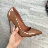 2020 Women Classic Pumps Extreme High Heels 12cm Sexy Stilettos Ladies Pointed Toe Shoes Nude Red Blue Black Beige Leopard Heels