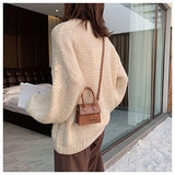 Luxury Handle Mini J Bags Brand Purses Handbags 2019 Women Designer Small Shoulder Crossbody Bags Female Crocodile Pattern Totes