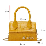 Luxury Handle Mini J Bags Brand Purses Handbags 2019 Women Designer Small Shoulder Crossbody Bags Female Crocodile Pattern Totes