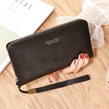 Female Wallet PU Leather Long Purse Black/pink/blue/green/gray Famous Brand Designer Wallet Women 2020 Quality Female Purse