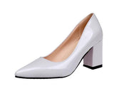 2020 Women's High Heels Sexy Bride Party mid Heel Pointed toe Shallow mouth High Heel Shoes Women shoes big size 35-43