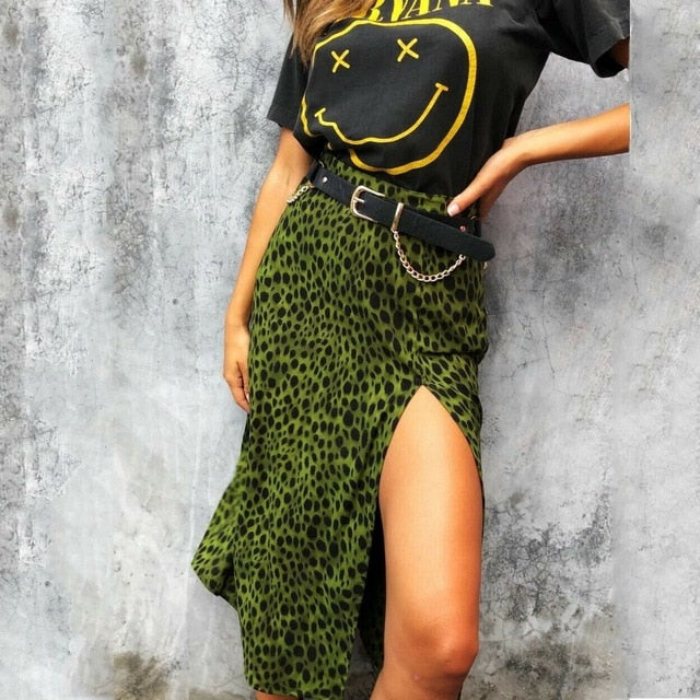 Fashion Women Leopard V-neck Button Sleeveless Dress Strappy Summer Slit Sexy Short Mini Dresses Beach