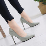 Women Pumps High Heels Shoes Woman Stiletto Pointed Toe Female Sexy Party Shoes Office Lady Wedding Party Plus Size 35-44