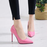 Women Pumps High Heels Shoes Woman Stiletto Pointed Toe Female Sexy Party Shoes Office Lady Wedding Party Plus Size 35-44