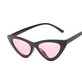 Sexy Cat Eye Sunglasses Women Brand Designer Mirror Black Triangle Sun Glasses Female Lens Shades for Ladies Eyewear UV400