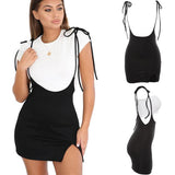 2019 Women Casual Strapy Mini Dress Ladies Bodycon Sleeveless Dresses Summer Evening Party Clubwear Female Fashion Sundress