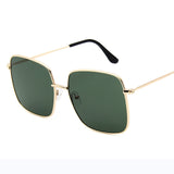 RBRARE Luxury Square Sunglasses Women Brand Designer Retro Alloy Frame Big Sun Glasses Vintage Gradient Male Oculos Feminino