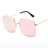 RBRARE Luxury Square Sunglasses Women Brand Designer Retro Alloy Frame Big Sun Glasses Vintage Gradient Male Oculos Feminino