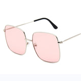 RBRARE Luxury Square Sunglasses Women Brand Designer Retro Alloy Frame Big Sun Glasses Vintage Gradient Male Oculos Feminino