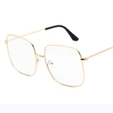 RBRARE Luxury Square Sunglasses Women Brand Designer Retro Alloy Frame Big Sun Glasses Vintage Gradient Male Oculos Feminino