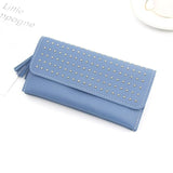 Long Women's Wallet Female Purses Tassel Coin Purse Card Holder Wallets Female Pu Leather Clutch Money Bag Pu Leather Wallet