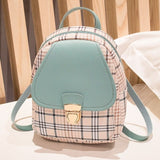 Vento Marea Mini Backpack Crossbody Bag For Teenage Girl Plaid Women Shoulder Phone Purse Korean Style New Trendy Female Bagpack