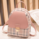 Vento Marea Mini Backpack Crossbody Bag For Teenage Girl Plaid Women Shoulder Phone Purse Korean Style New Trendy Female Bagpack