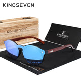 KINGSEVEN DESIGN 2020 Natural Handmade Wood Sunglasses Men Sun Glasses Women Brand Design Original Rosewood Glasses Oculo