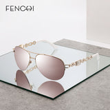 FENCHI sunglasses women uv 400 oculos female sun glasses shades mirror Pilot Pink feminino zonnebril dames gafas de sol mujer